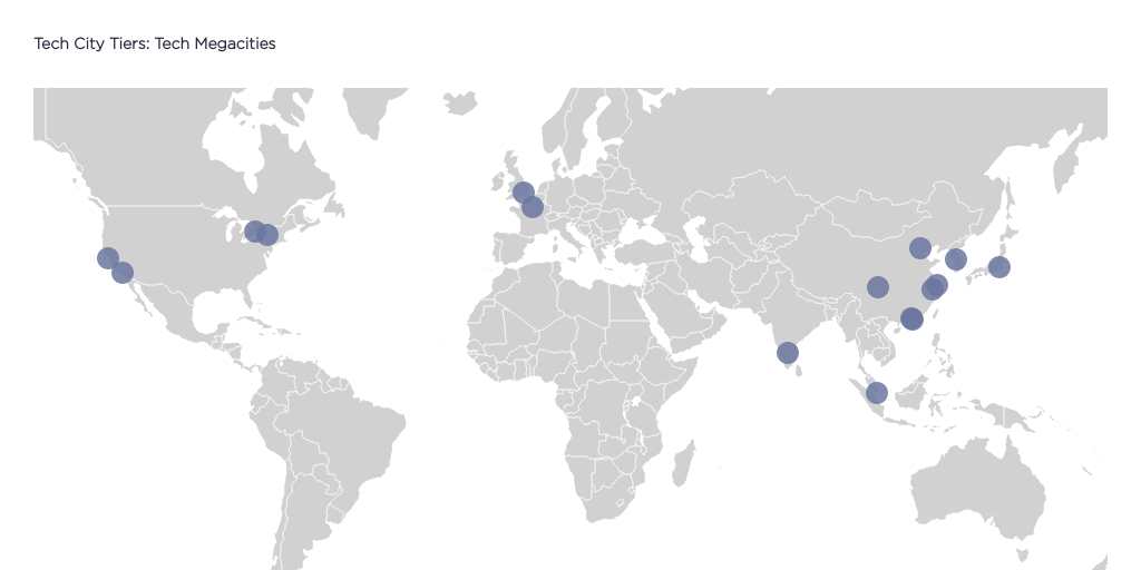 Tech Cities Map - Tech Megacities by Residential Division Marketing ...