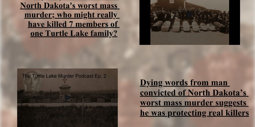 Turtle Lake Murders Landing Page by Forum News Service Infogram