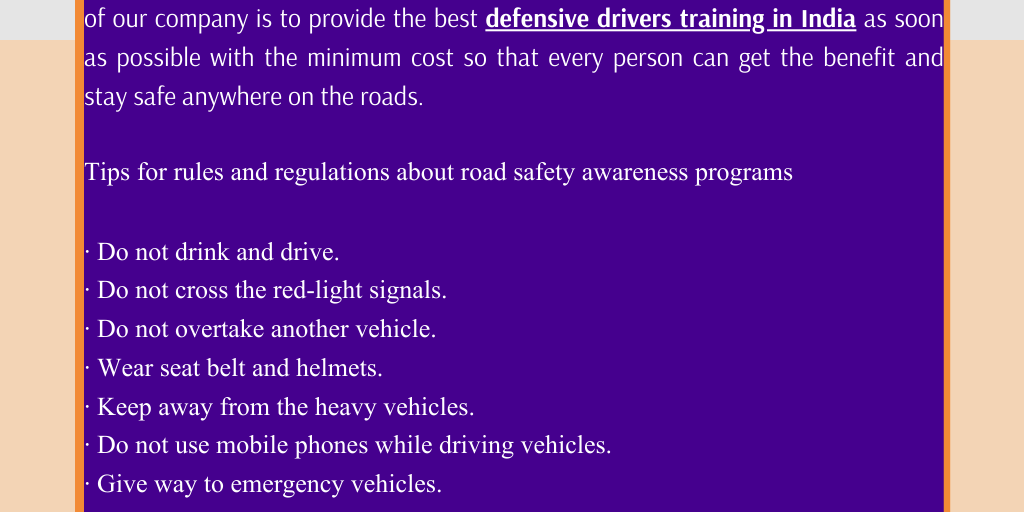 Road Safety Drivers Training and Traffic Management Training Course in ...