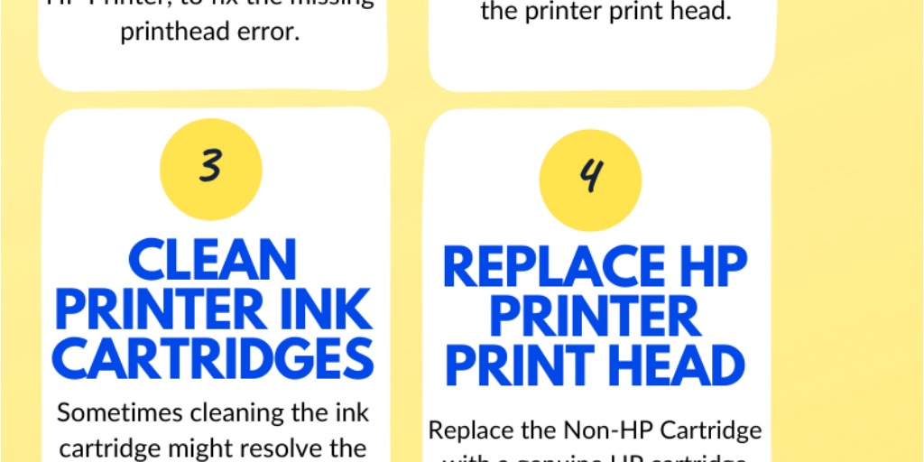5 Steps to fix HP Printer Print Head Missing or failed Error by ...
