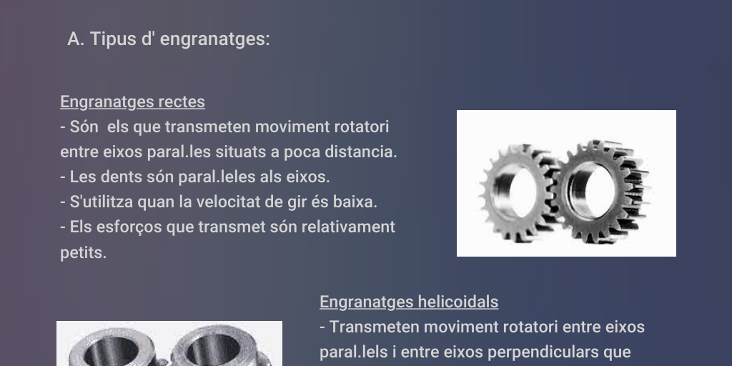 Infografia Mecanismes de Transmissió de moviment - Infogram