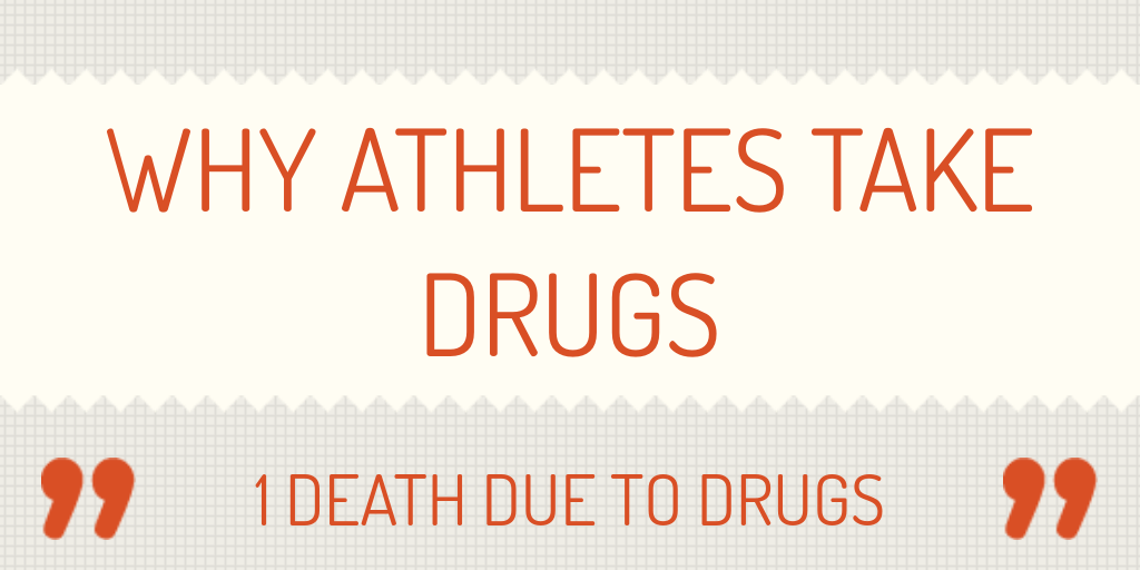 Why Athletes take drugs Infogram