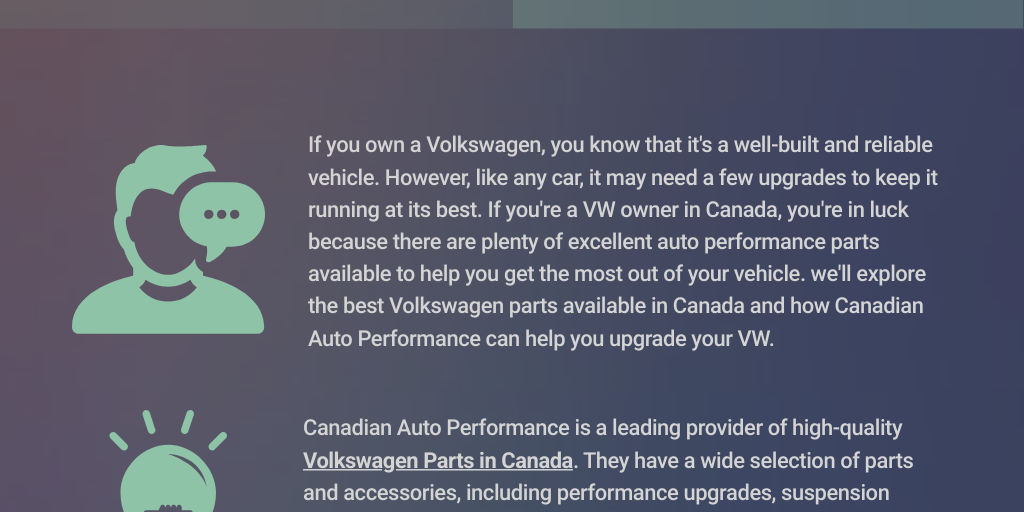 Discovering the Best Volkswagen Parts in Canada: Your Guide to ...