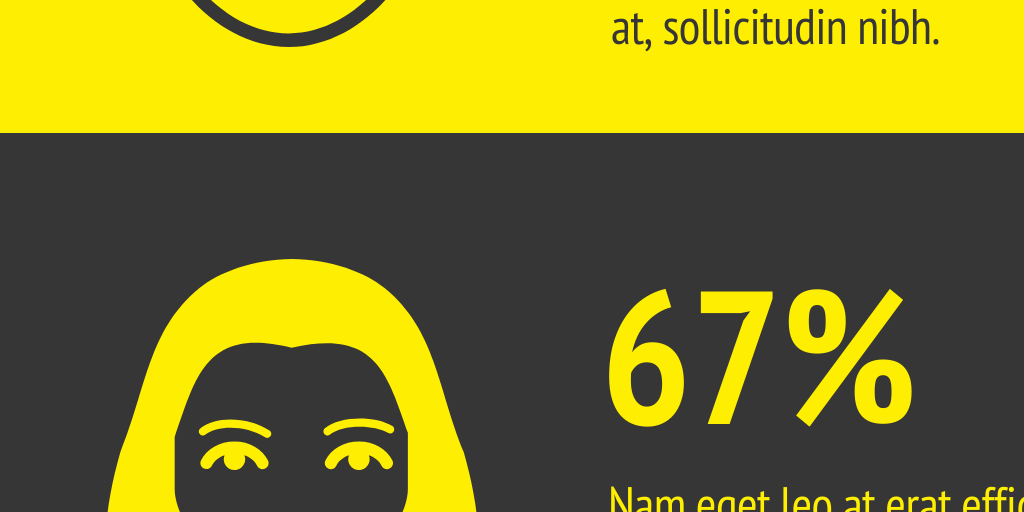 Yellow Negative Infogram