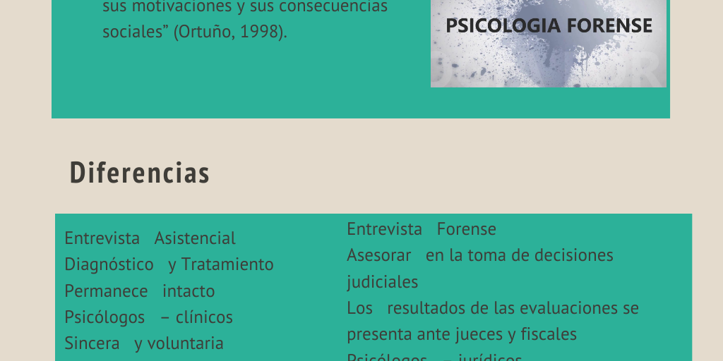 Tatiana Garcia Diferencia entre entrevista judicial, valoración