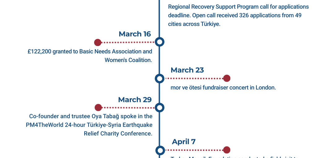 Earthquake Emergency Relief Campaign Timeline - Infogram