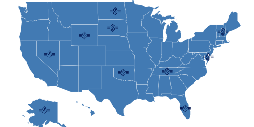 Best states for taxes in 2025 by FOX TV Digital Team - Infogram