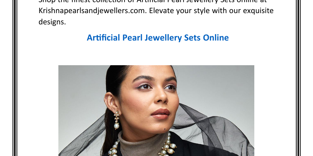 Artificial Pearl Jewellery Sets Online Krishnapearlsandjewellers.pdf by