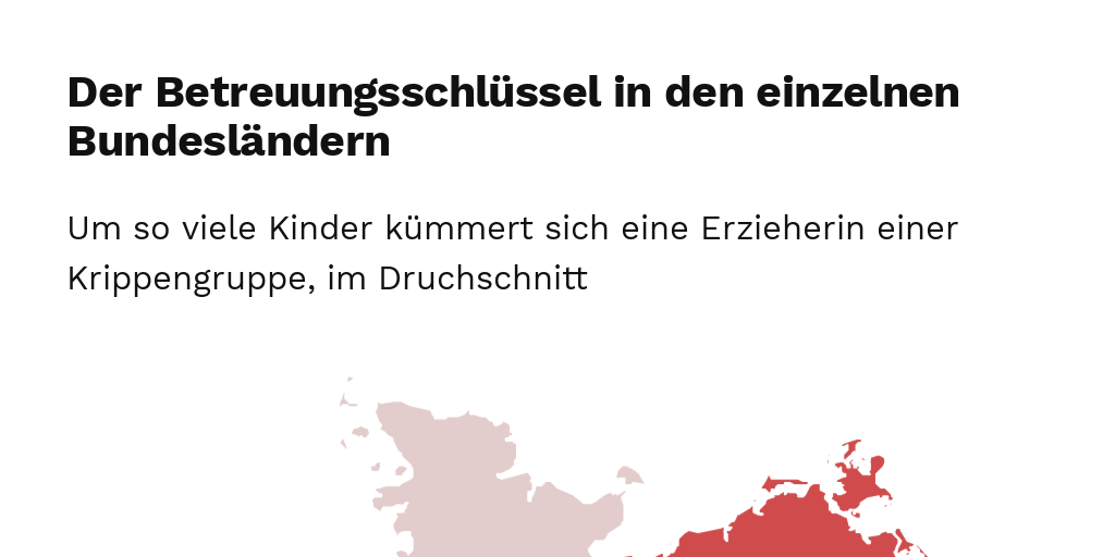Kita-Betreuungsschlüssel in den einzelnen Bundesländern - Infogram