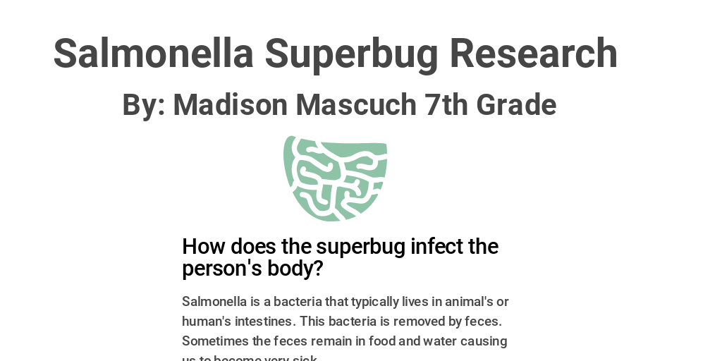Salmonella Infographic 7th Grade Infogram