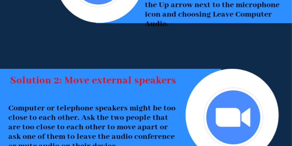 Zoom Troubleshooting echoes during a call Infogram