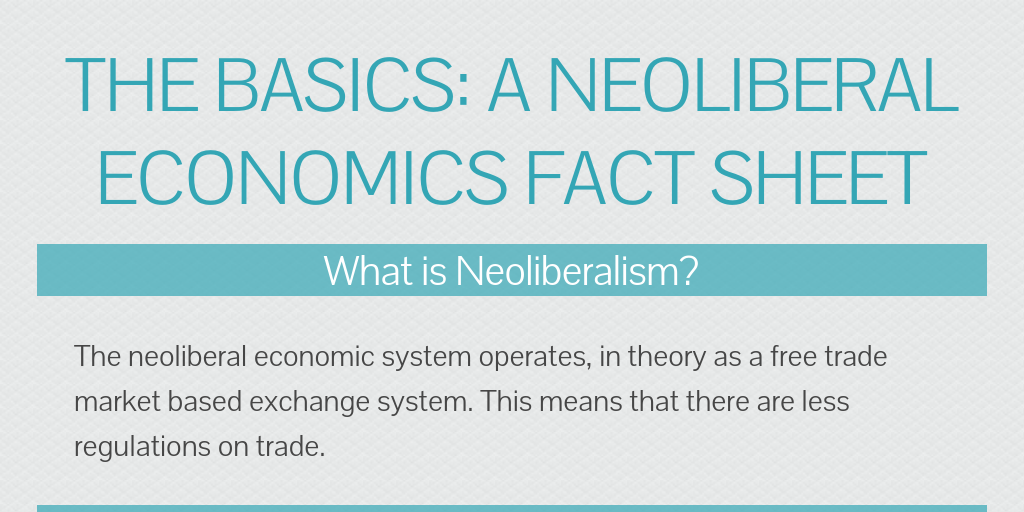The Basics: a neoliberal economics fact sheet by Patrice Williams ...