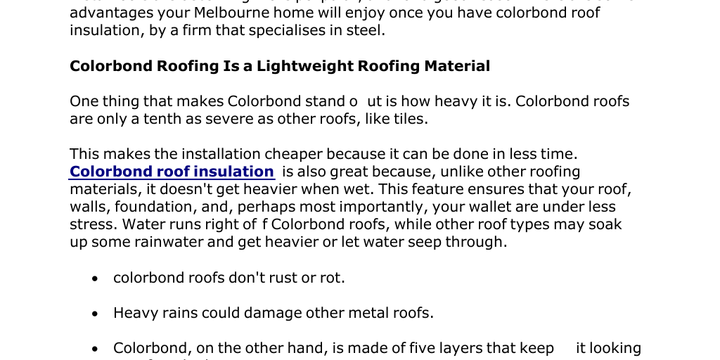 A Guide to Installing a Metal Colorbond Roof by Zen Roofing - Infogram