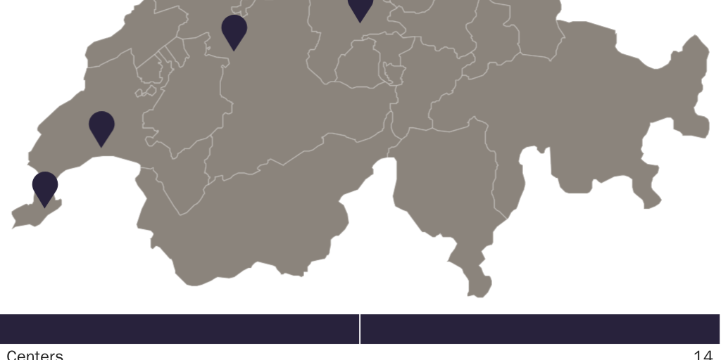 Figure 2: Overdose prevention centers in Switzerland