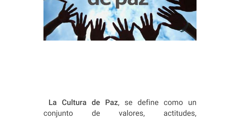 La Cultura De La Paz By Julio Alonso Infogram