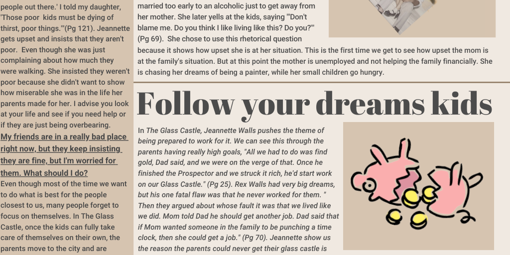 Glass Castle One Pager by Mary Hoette Infogram