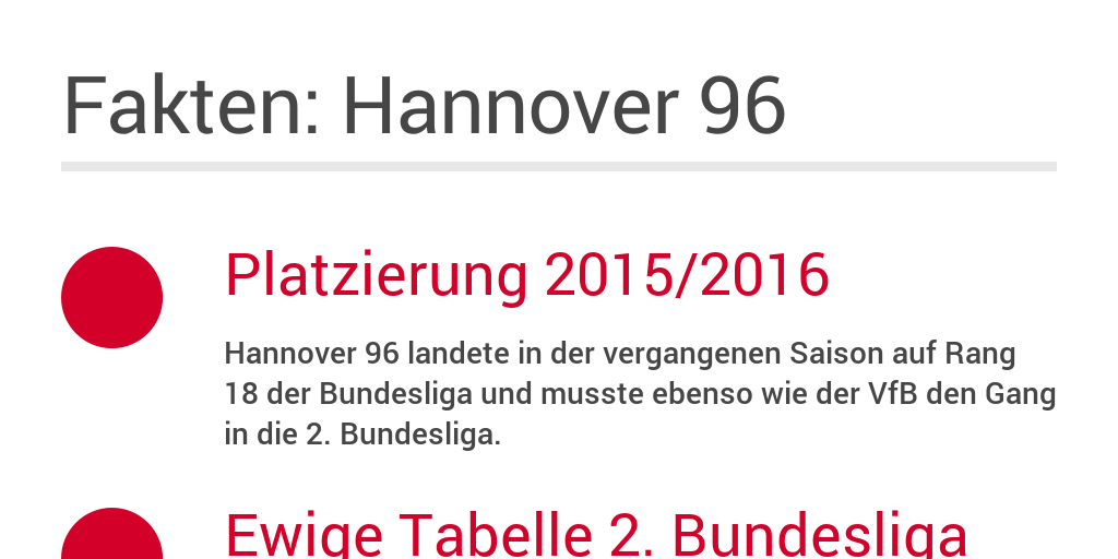 Fakten Zu Hannover 96 By Rix Infogram