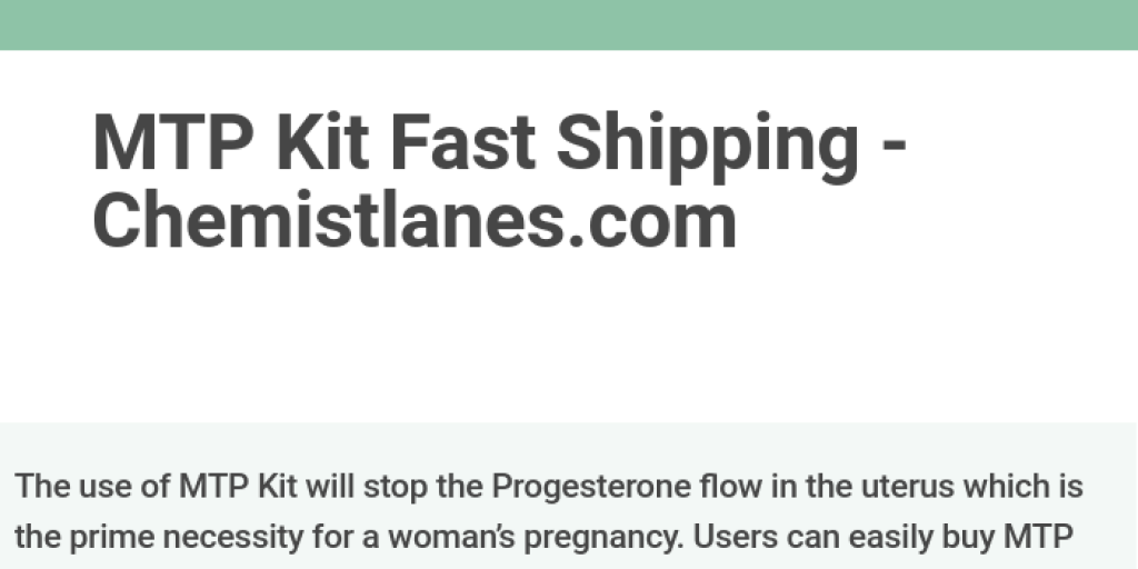 MTP Kit Fast Shipping Infogram