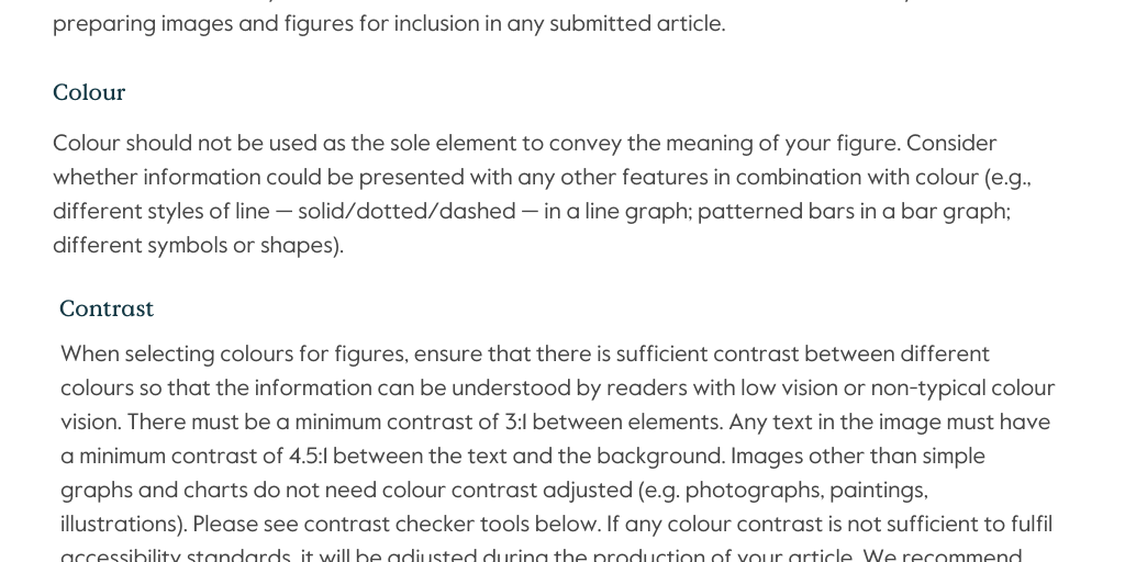 Journal articles: Accessible colour contrast - Infogram