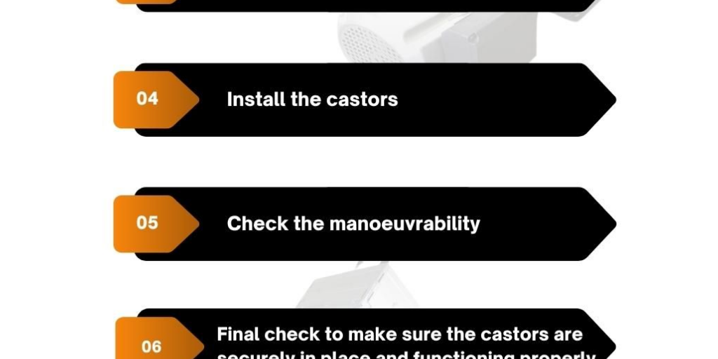 6 Step Castor Wheel Installation Guide by Flow Line - Infogram