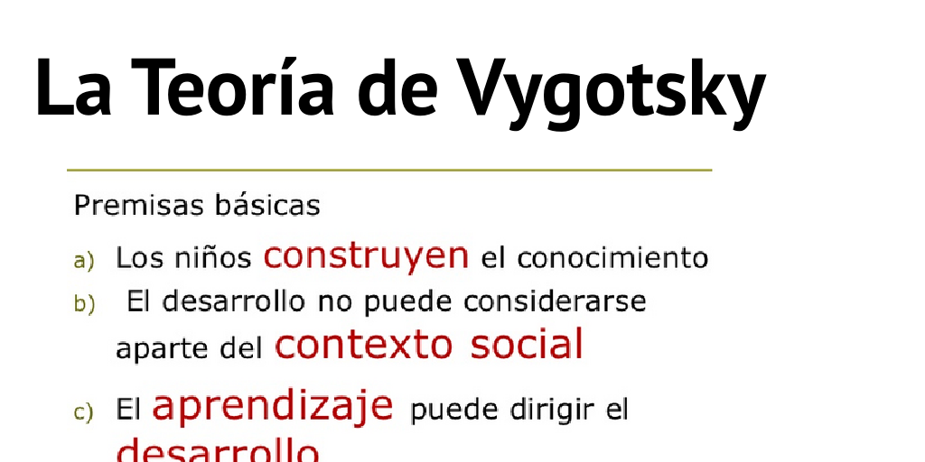La Teoría de Vygotsky - Infogram