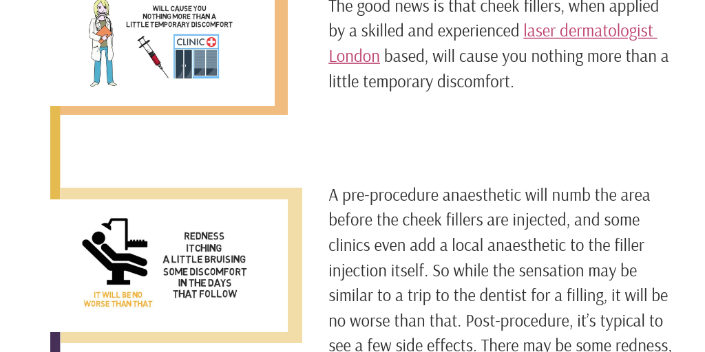 Do Cheek Fillers Hurt? Infogram