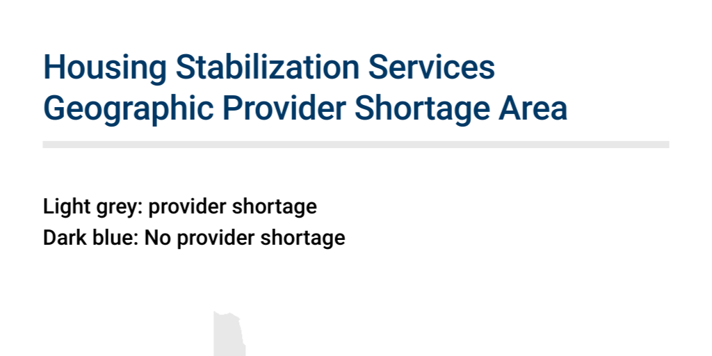 Housing Stabilization Services Geographic Provider Shortage Area Infogram