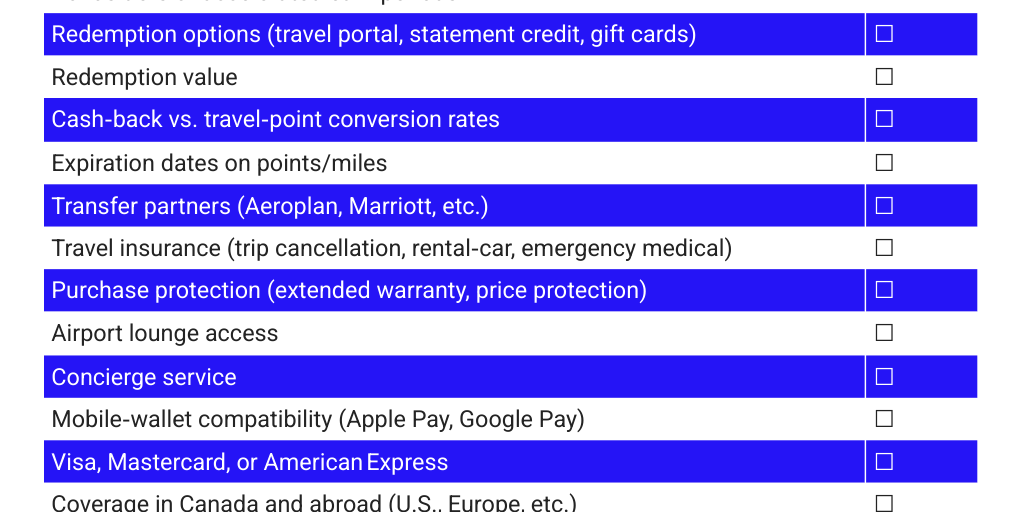 Card Checklist by Cory Santos - Infogram