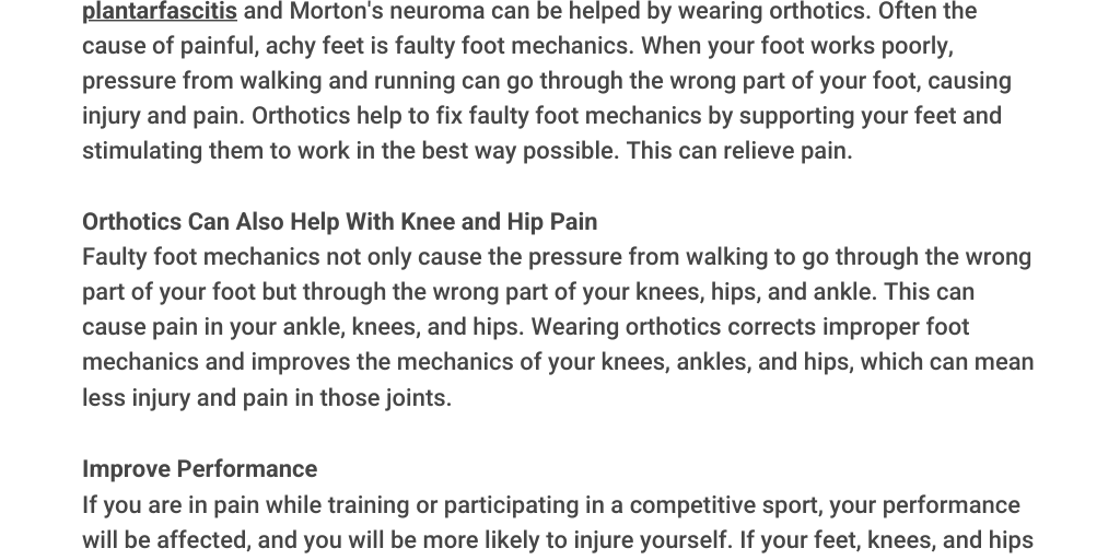 6 Key Reasons Why Custom Orthotics Are Good For You and Your Feet Infogram