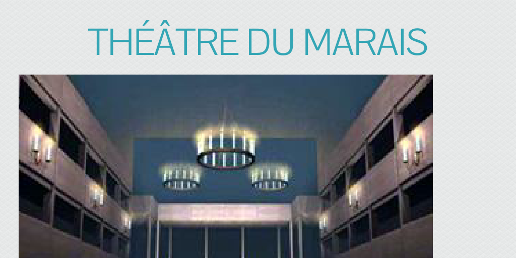 Théâtre du Marais Infogram