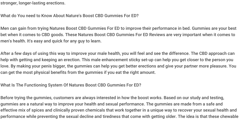 Natures Boost CBD Gummies customer service (Be Aware) Read Before Buy