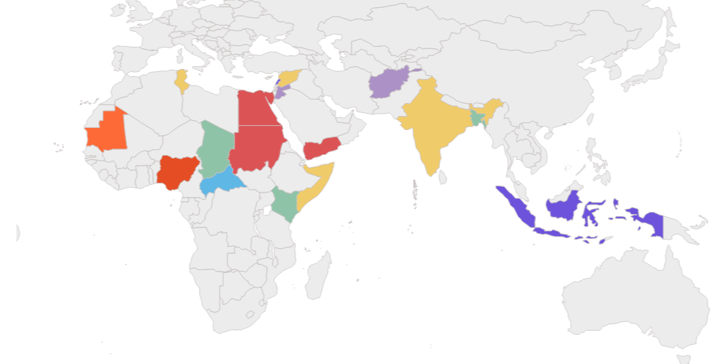 2025 MD Year - Zakat Distribution Modalities map - AR by UNHCR - Infogram
