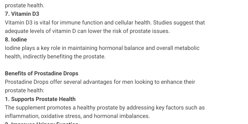 Prostadine The Natural Solution for Prostate Health and Wellness