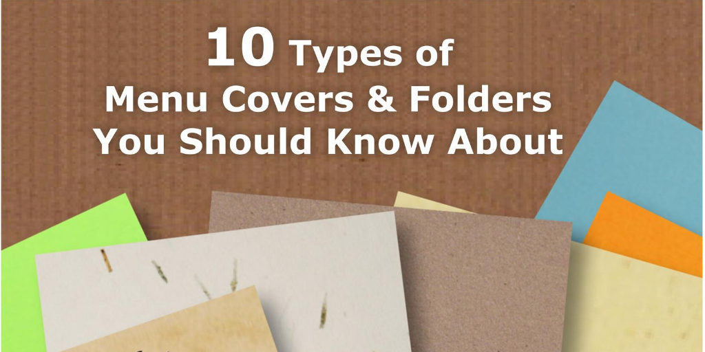 10 Types of Menu Covers & Folders You Should Know About by GreenMenu ...
