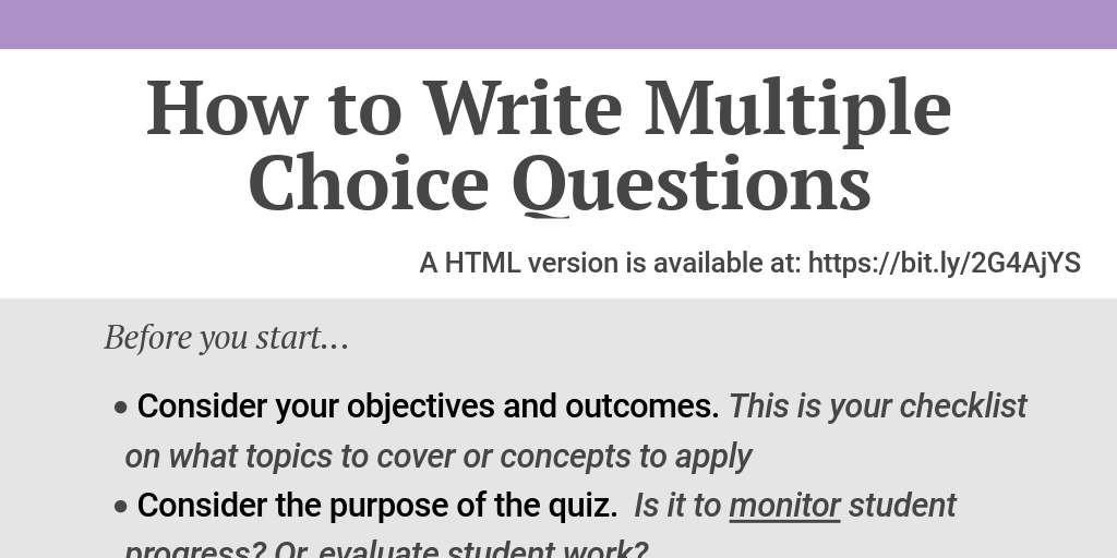 How to Create Multiple Choice Questions by Naat Jairam - Infogram