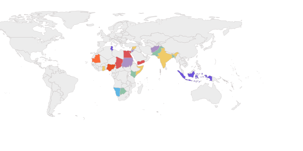 2025 MD Year - Zakat and Sadaqah Beneficiaries Map - AR by UNHCR - Infogram