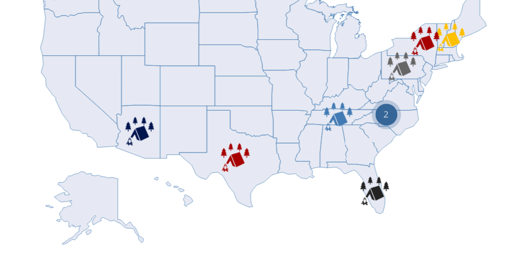 Best camping spots by FOX TV Digital Team - Infogram