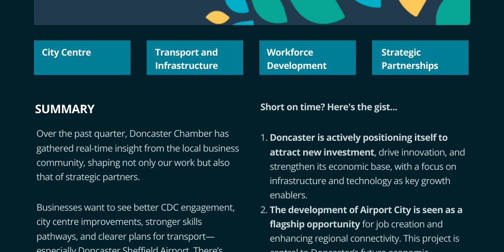 Business Insight Report Q1 by Doncaster Chamber - Infogram
