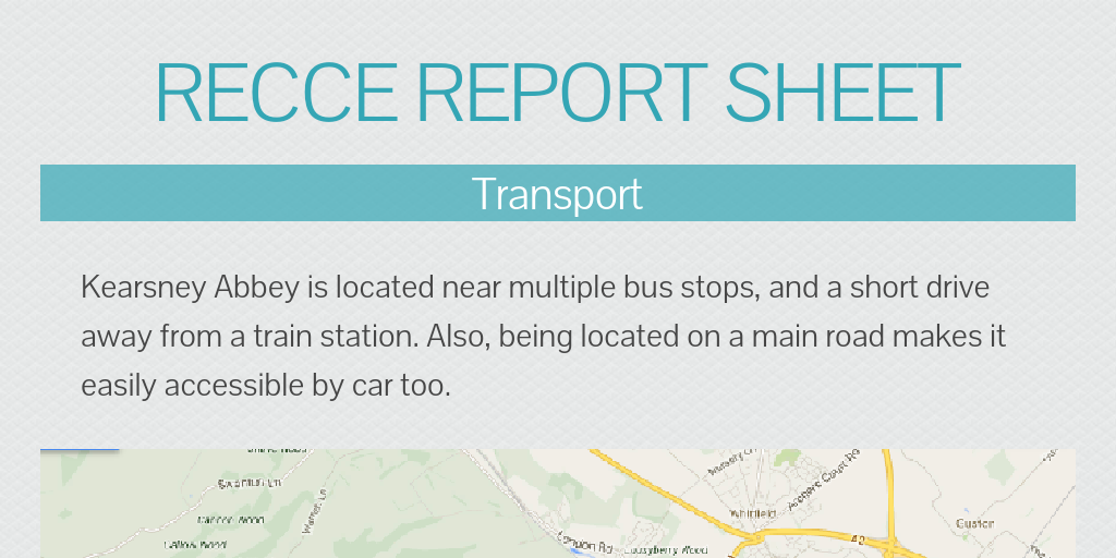 Recce Report Sheet by eileex - Infogram