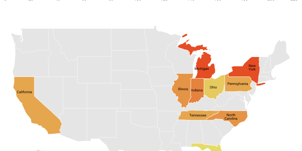 Top 10 Meth States in the U.S. by Nova Recovery Center - Infogram