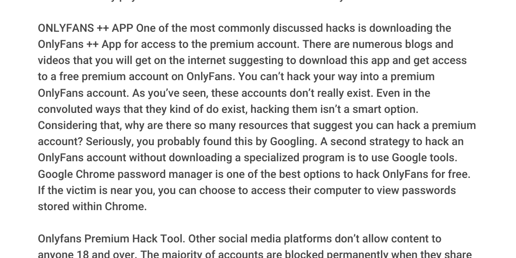 ~([LEGAL@[!Only Fans Hack With Onlyfans Premium App1> Generator No