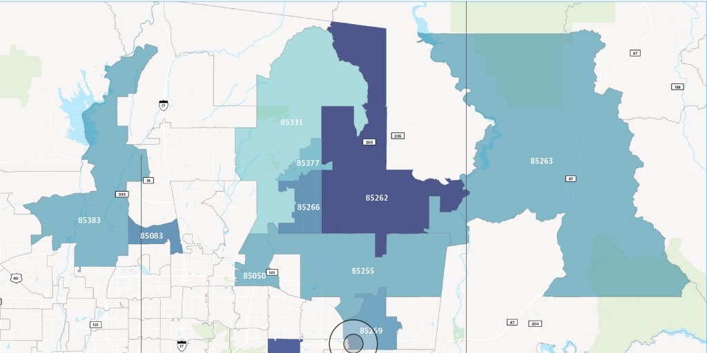 PBJ - Zip Codes Map by Chris Johnson - Infogram