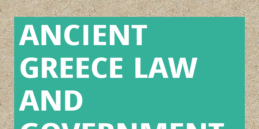 Ancient Greece Law and Government Infogram