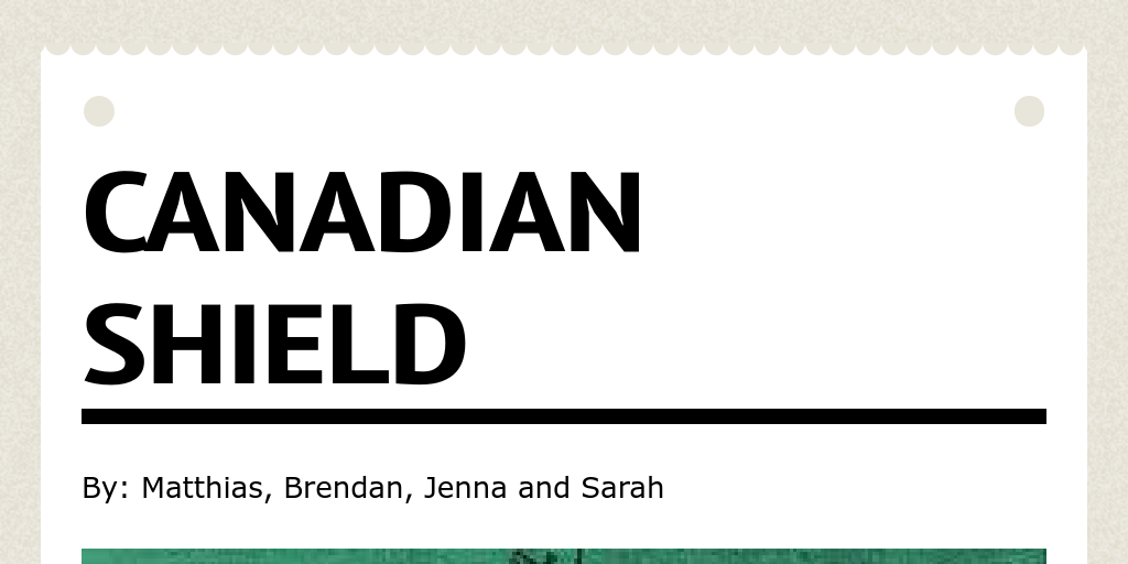 Canadian Shield Infogram